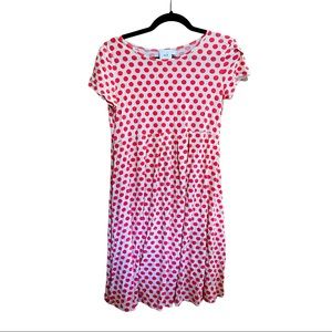 ASOS Maternity Polka Dot Skater Dress in Cream and Coral